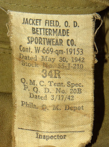 Named WW II 8th Army Air Force Service Coat, M41 Field Jacket & Type B-15A Flight Jacket