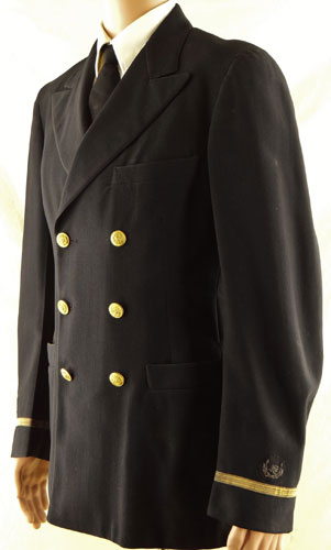 WW II U.S. Maritime Service Officers Uniform with Rank of Ensign