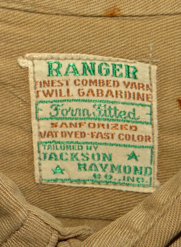 WW II Named Army Air Force Officers Khaki Shirt