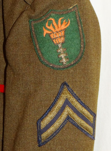 Korean War U.S. Army Ike Jacket & Trousers with Bullion Shoulder Patches