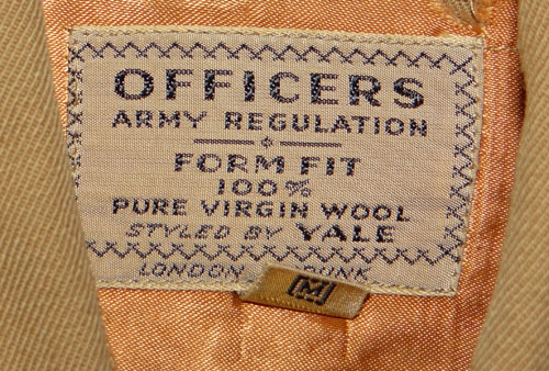 WW II Army Officer Khaki Shirt with "Western Pacific Forces" Patch