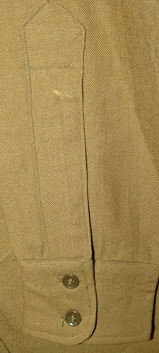 WW II Army Officer OD Wool Shirt with 5th Infantry Patch
