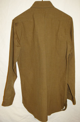 WW II U.S. Army Officer OD Wool Shirt