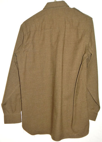 WW II U.S. Army Officer OD Wool Shirt