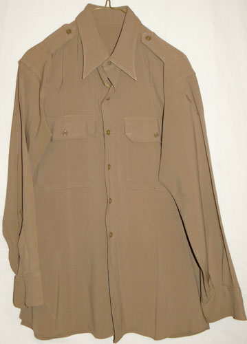 WW II U.S. Army Officer Wool Shirt