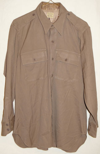 Named WW II U.S. Army Officer Shirt "PINK" Wool
