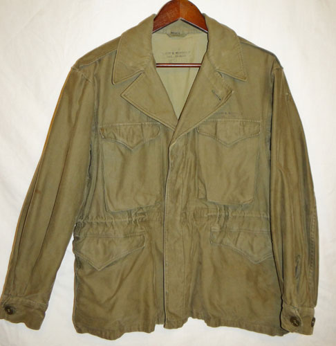 NAMED WW II U.S. Army M43 Field Jacket