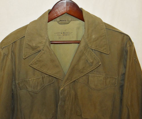 NAMED WW II U.S. Army M43 Field Jacket