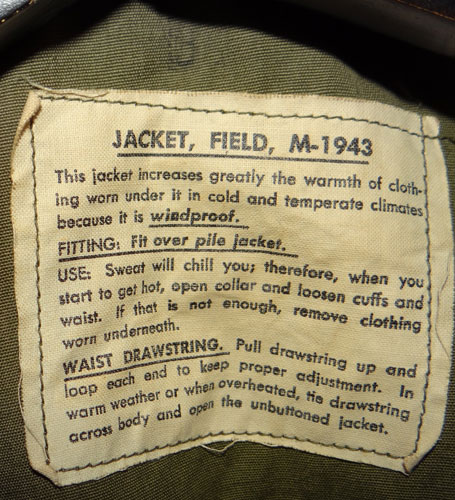 WW II U.S. Army M43 Field Jacket