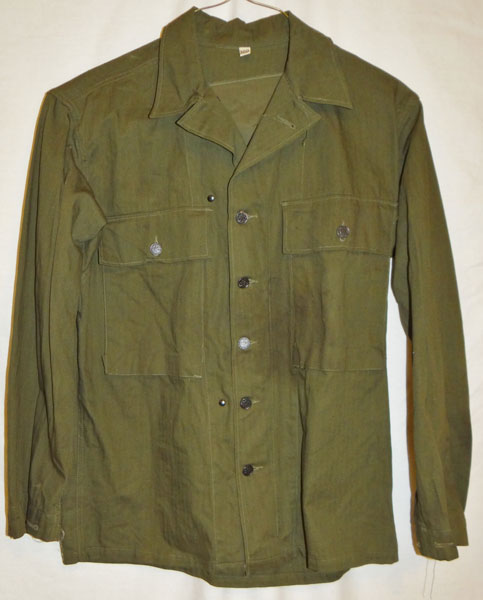 WW II U.S. Army M43 HBT Jacket/Shirt