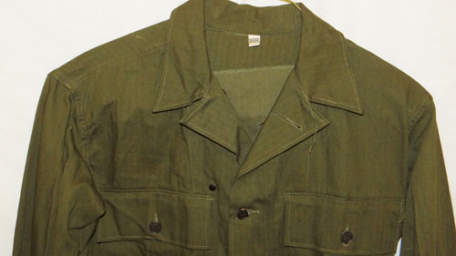 WW II U.S. Army M43 HBT Jacket/Shirt