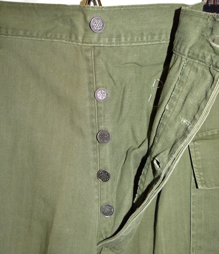 WW II U.S. Army M42 HBT Trousers