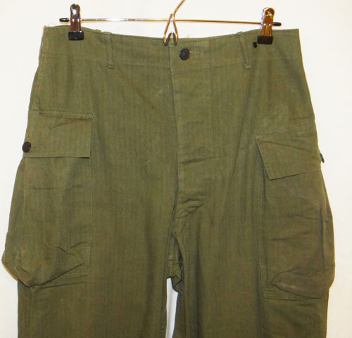 WW II U.S. Army M43 HBT Trousers
