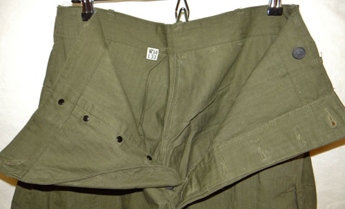 WW II U.S. Army M43 HBT Trousers