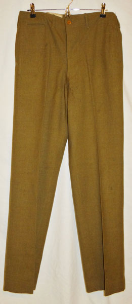 WW II U.S. Army Wool Serge OD Enlisted Service Trousers - Jessen's ...