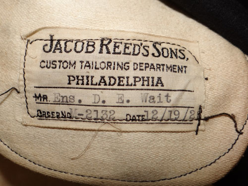 Named 1920's U.S. Navy Dark Blue Wool Trousers