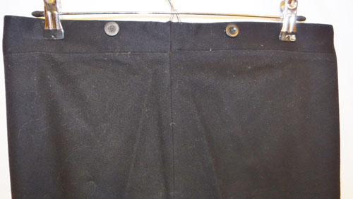 Named 1920's U.S. Navy Dark Blue Wool Trousers
