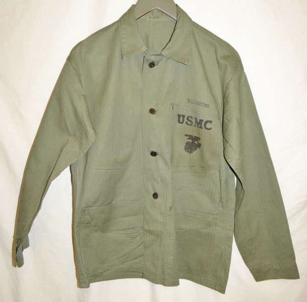 WW II USMC M1941 HBT Utility Jacket WW II USMC M1941 HBT Utility Jacket