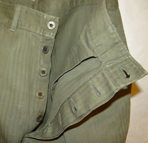 WW II USMC 2nd Pattern HBT Utility Trousers