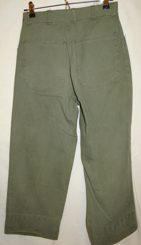 WW II USMC 2nd Pattern HBT Utility Trousers