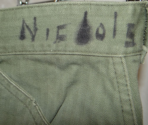 WW II USMC 2nd Pattern HBT Utility Trousers
