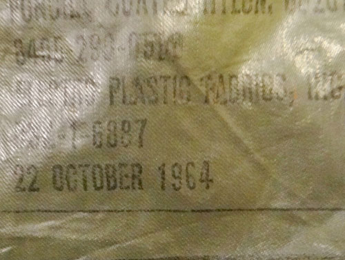 U.S. 1964 Dated Vietnam Period Poncho